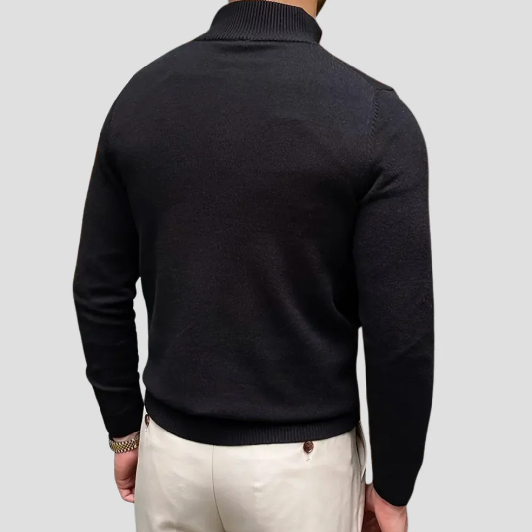 Ashcroft | Men’s Half-Zip Knitted Jumper