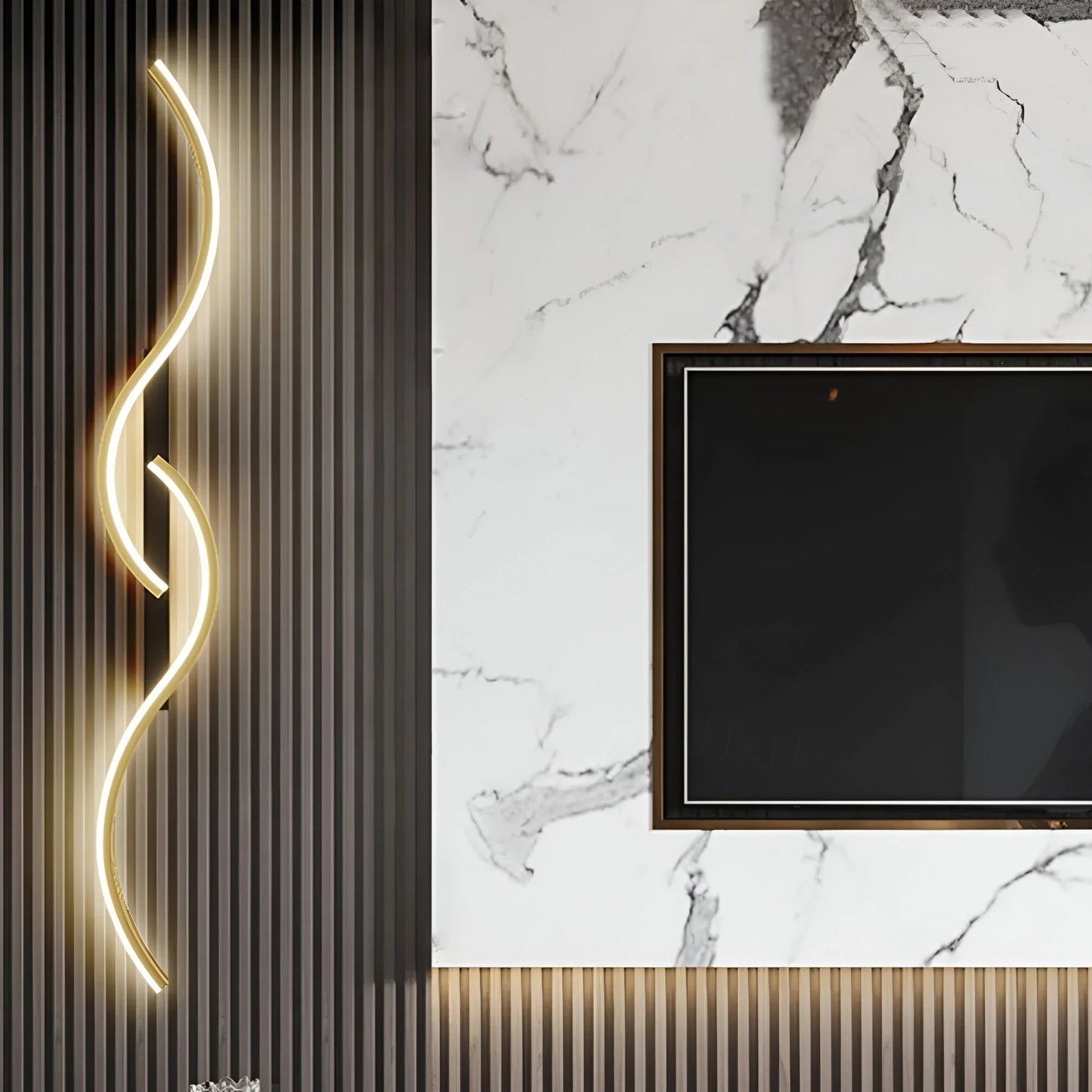 WaveGlow | Modern Curved LED Wall Light