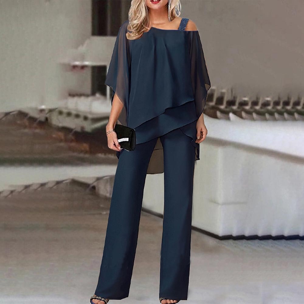 Sylvia | Women’s Elegant Cold-Shoulder Jumpsuit