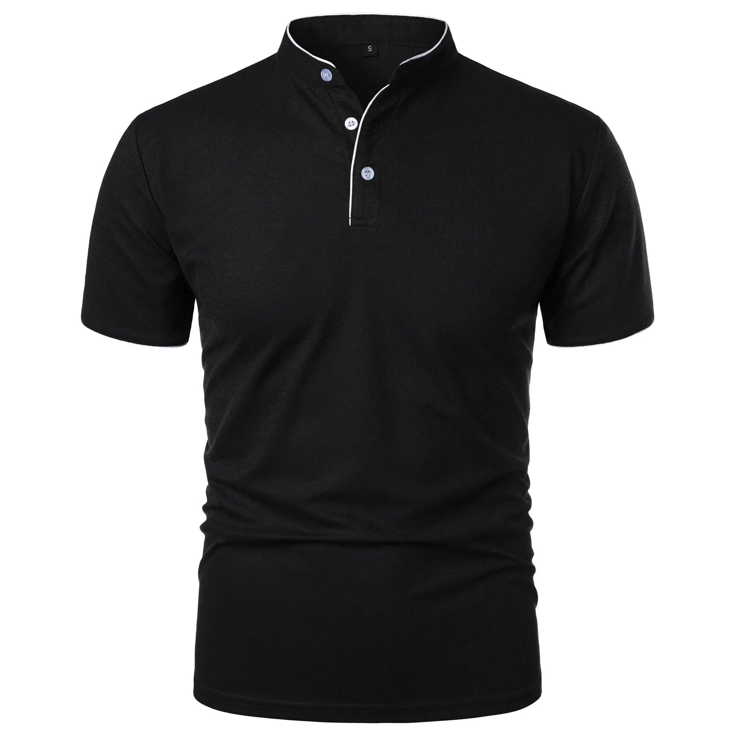 Atticus | Men’s Casual Mandarin Collar Polo Shirt