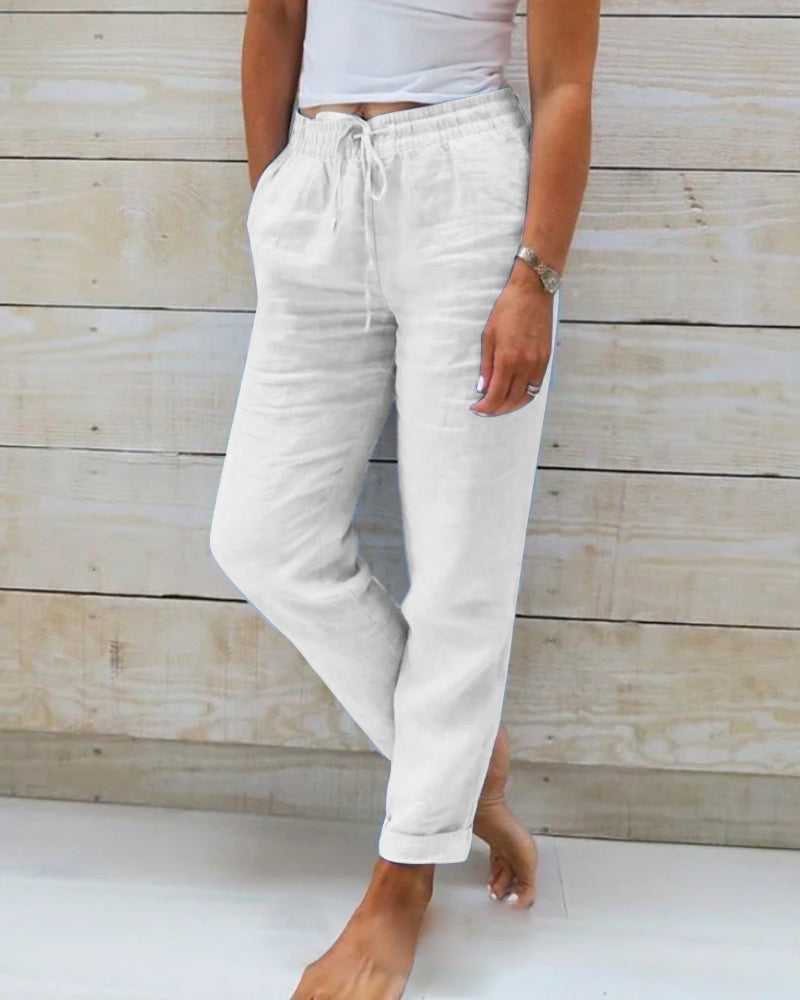 Zelia | Women’s Casual Drawstring Trousers