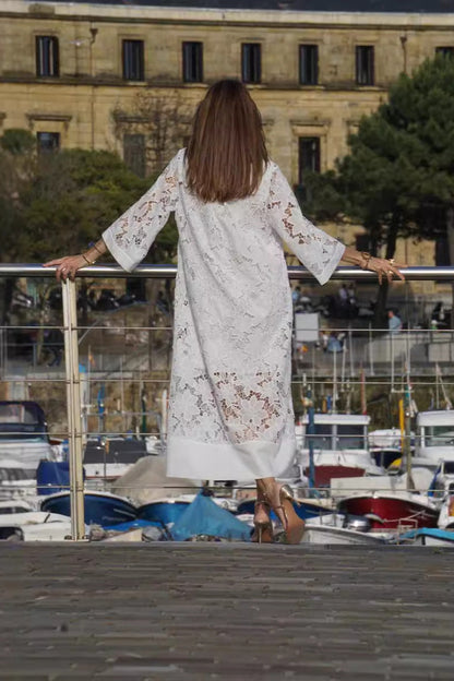 Adhara | Women’s Floral Lace Maxi Dress