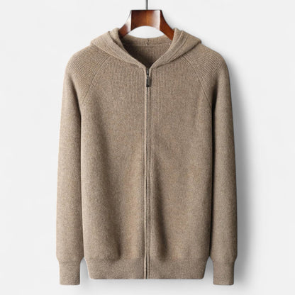 Alvion | Men’s Merino Wool Hooded Cardigan