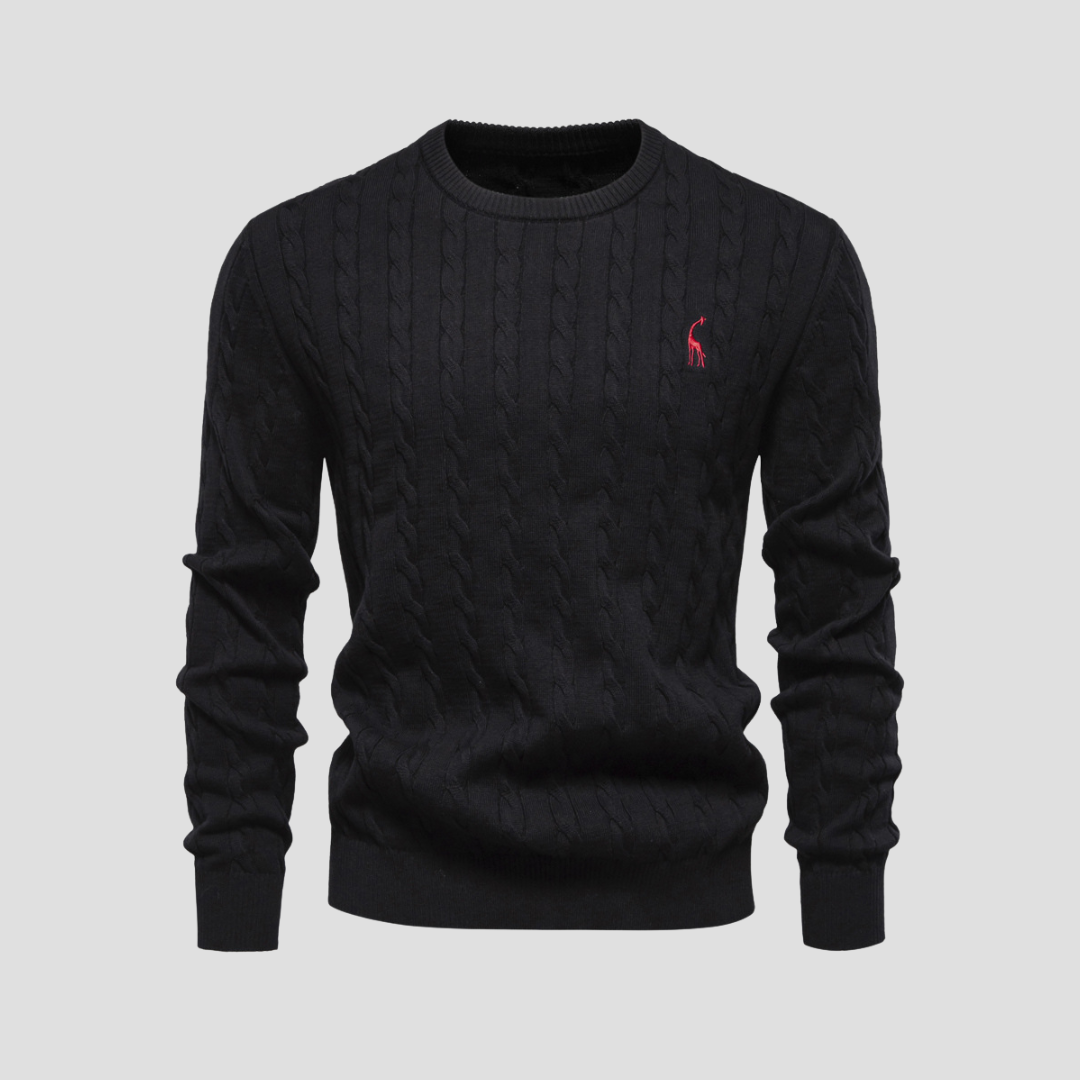 Dunverre | Men’s Cotton Cable Knit Jumper