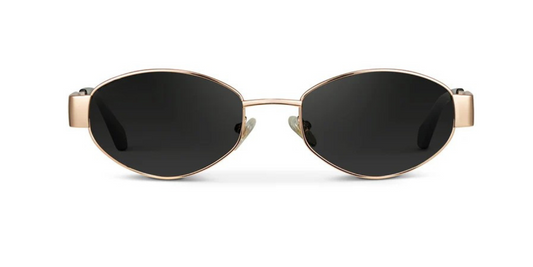 Cadenza | Oval Stainless Steel Sunglasses