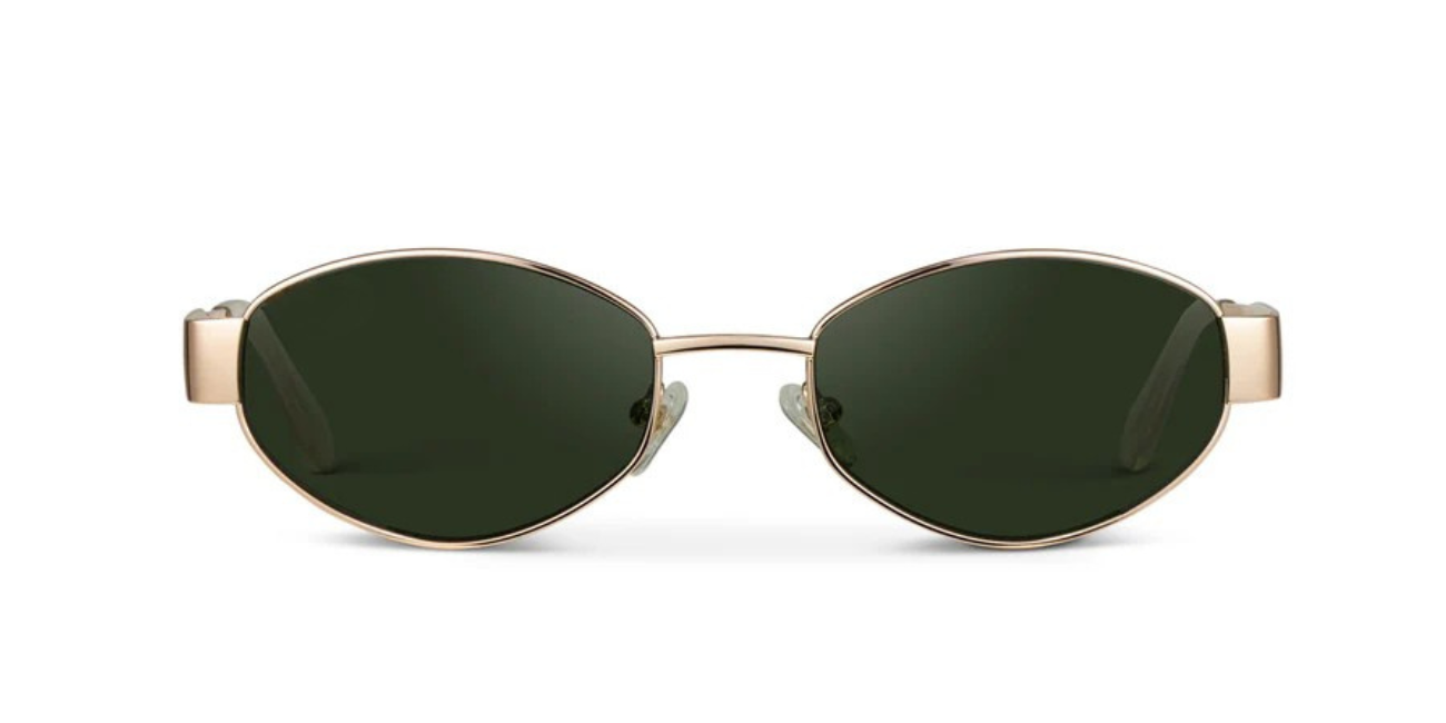 Cadenza | Oval Stainless Steel Sunglasses
