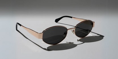 Cadenza | Oval Stainless Steel Sunglasses