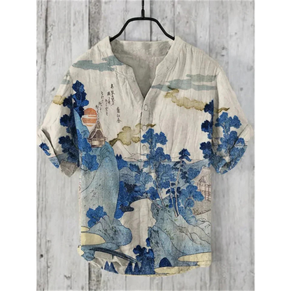 Artezio | Men’s Summer Shirt with Artistic Print