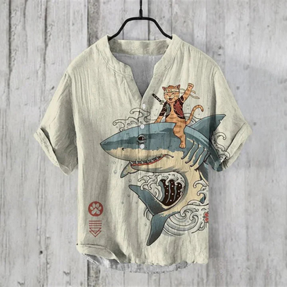Artezio | Men’s Summer Shirt with Artistic Print