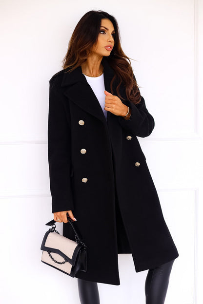 Adelynn | Women’s Long Double-Breasted Statement Coat