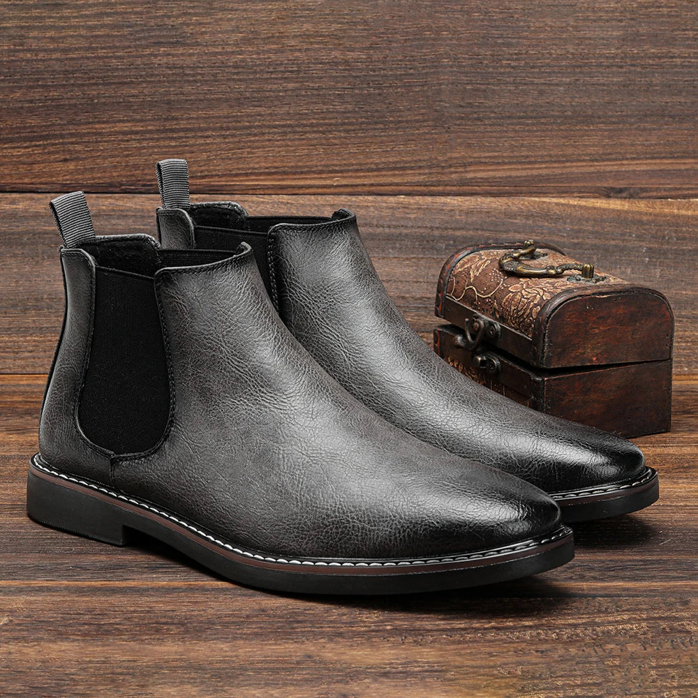 Carmine | Men’s Vegan Leather Chelsea Boots