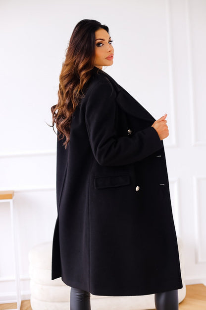 Adelynn | Women’s Long Double-Breasted Statement Coat