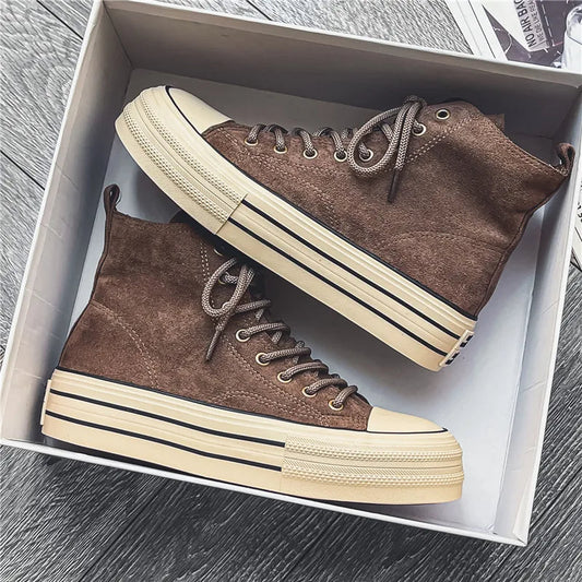 Xavien | Unisex Premium Suede Platform Sneakers