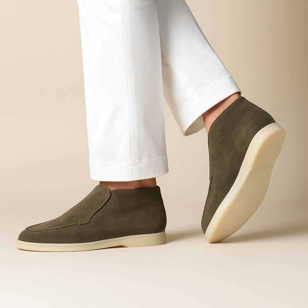Calverne | Men’s Suede Ankle Loafers
