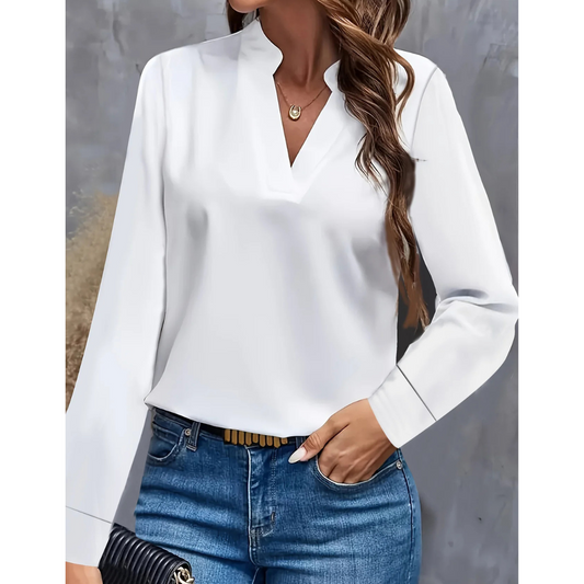Alie | Women’s Long-Sleeve V-Neck Blouse