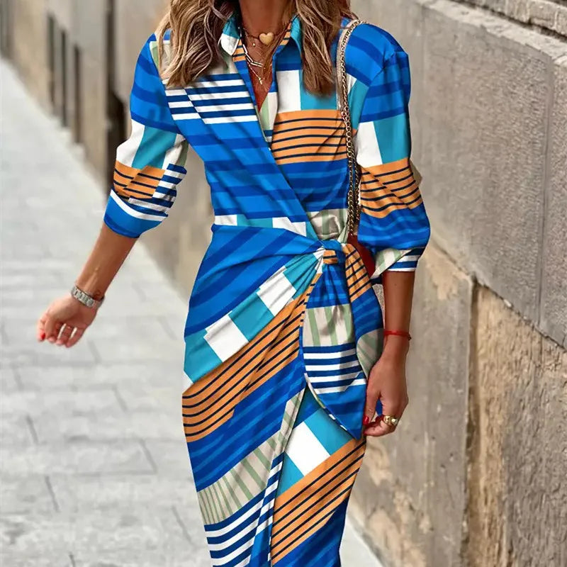 Vespera | Women’s Printed Wrap Dress