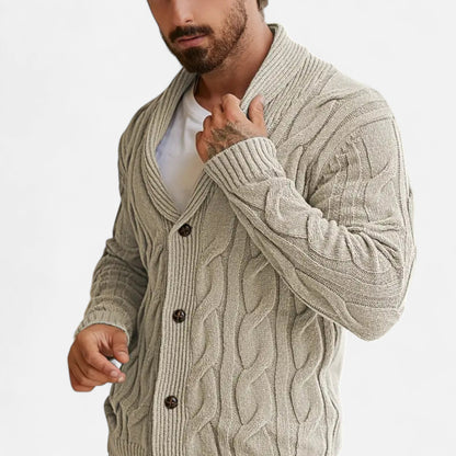 Tavaro | Men’s Geometric Knit Cardigan
