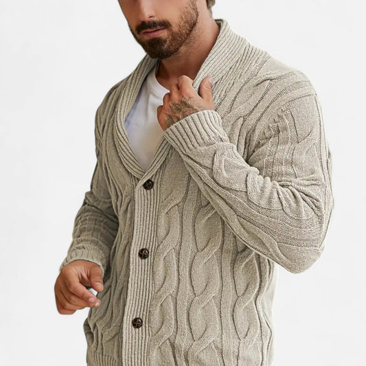 Tavaro | Men’s Geometric Knit Cardigan