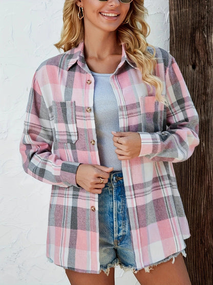Daphne | Women’s Soft Plaid Layering Shirt