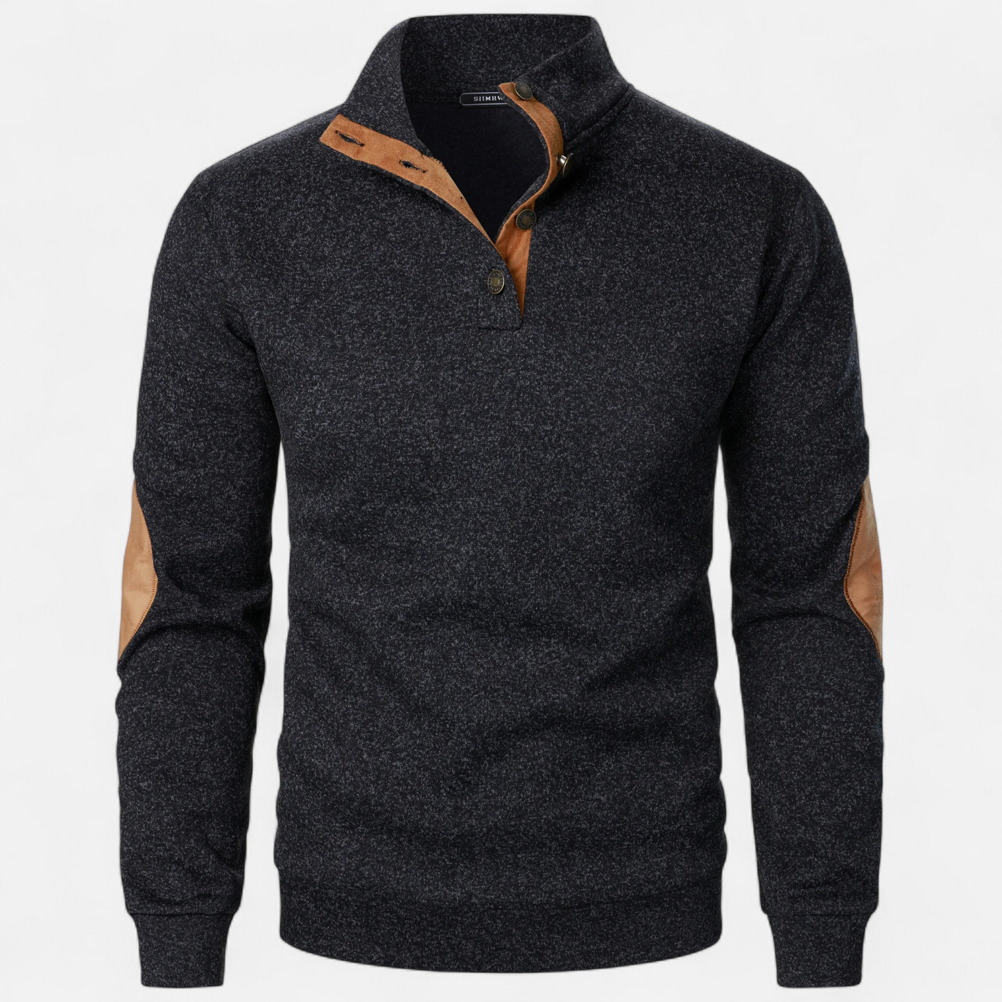 Corvane | Men’s Stand-Up Collar Knitted Sweater