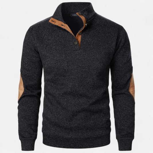 Corvane | Men’s Stand-Up Collar Knitted Sweater