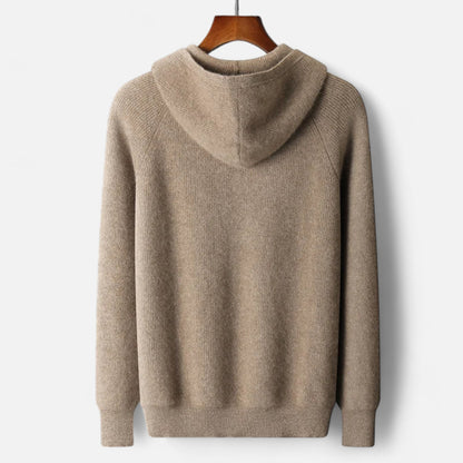 Alvion | Men’s Merino Wool Hooded Cardigan