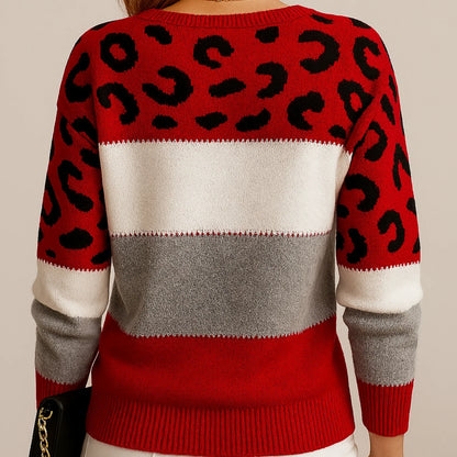 Avery | Women’s Leopard Print Casual Sweater