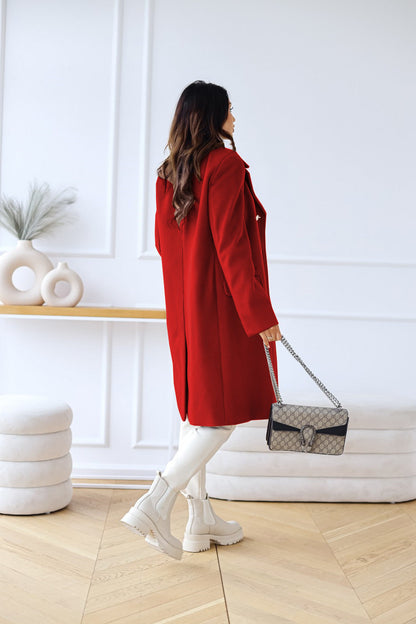 Adelynn | Women’s Long Double-Breasted Statement Coat