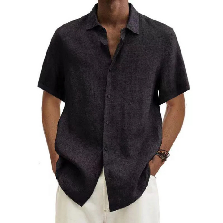 Zane | Men’s Short‑Sleeve Casual Button‑Down Shirt