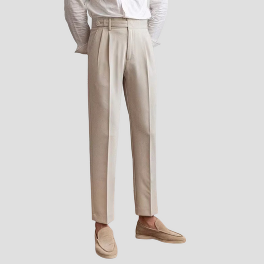 Darselle | Men’s Tailored Pleated Dress Trousers