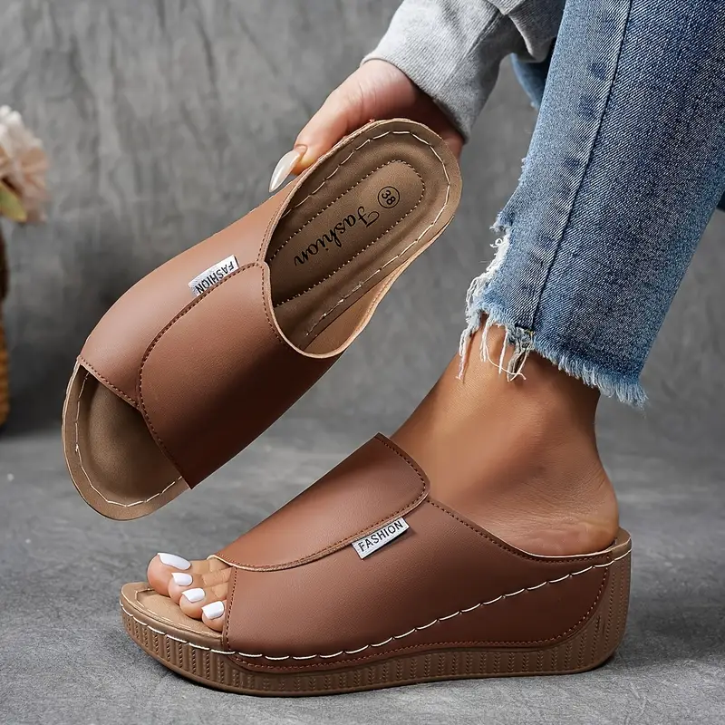 Amy | Women’s Slip-On Wedge Sandals