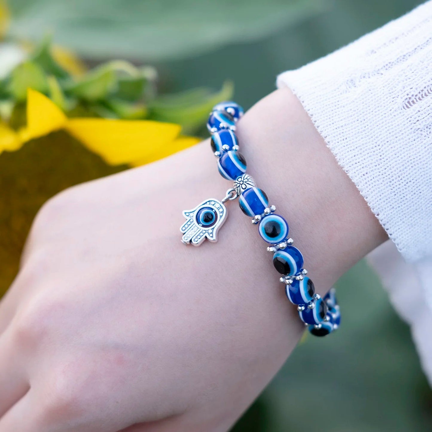Wyvenna | Unisex Evil Eye Beaded Bracelet & Anklet
