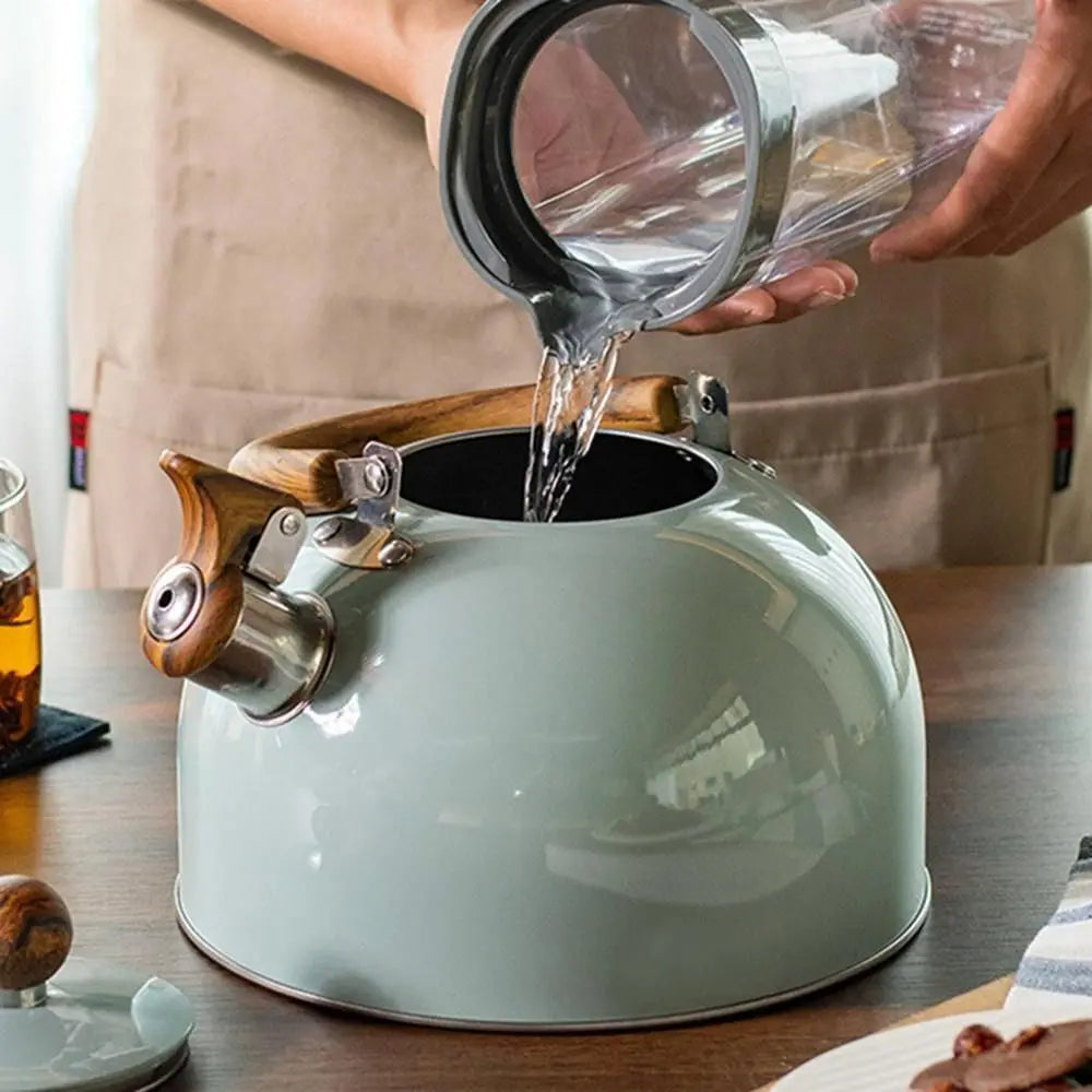 Stainless Steel Whistling Kettle | Elegant 3L Stovetop Kettle for Tea & Coffee