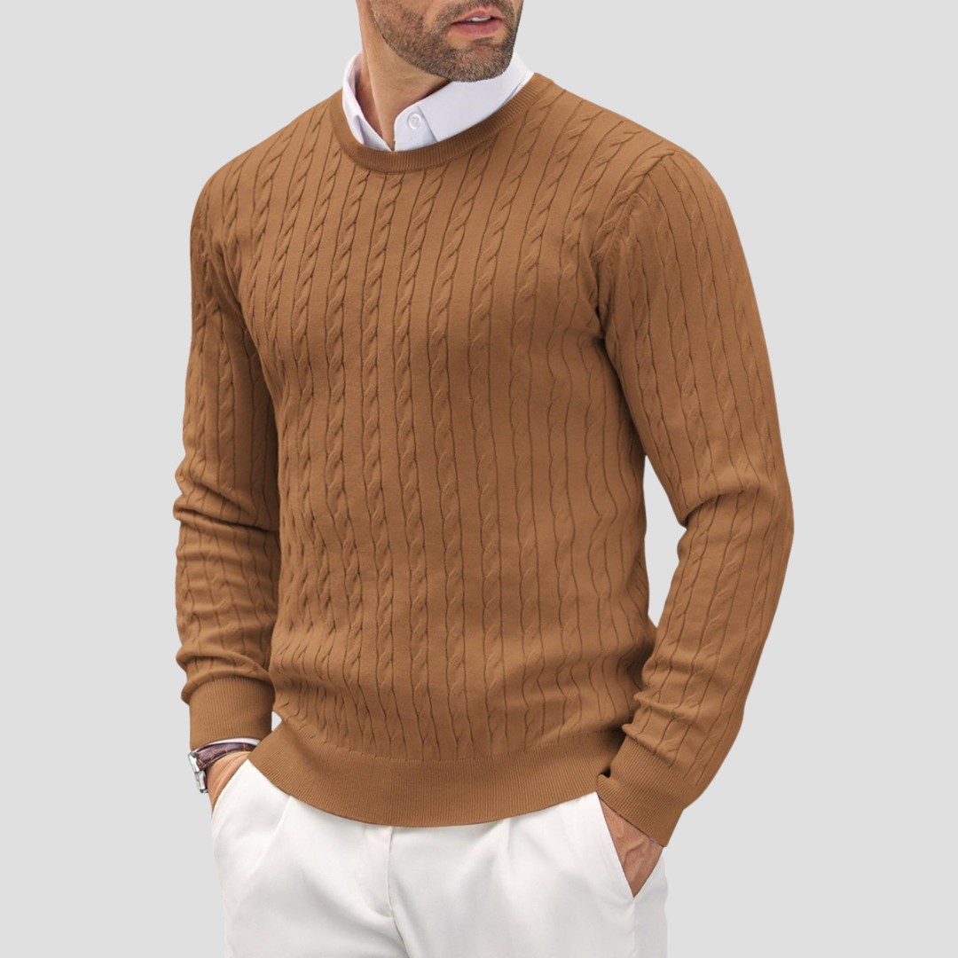 Branwell | Men’s Lightweight Cable Knit Jumper