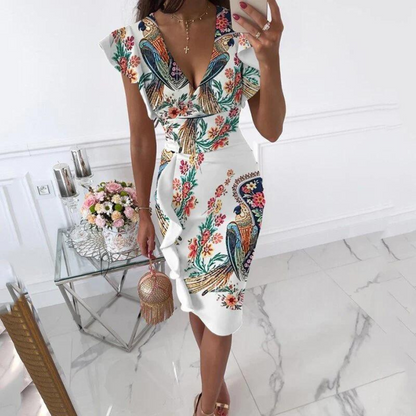 Dorothy | Women’s Elegant Floral Midi Dress