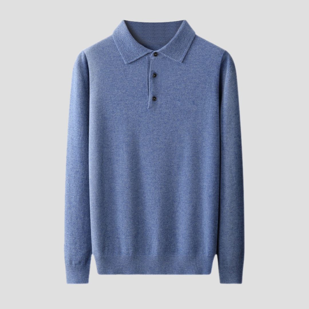 Strathmore | Men’s Cashmere-Wool Polo Knit