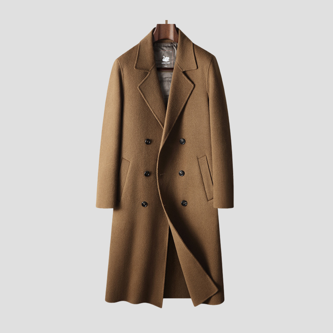 Strathborne | Men’s Double-Breasted Wool Overcoat