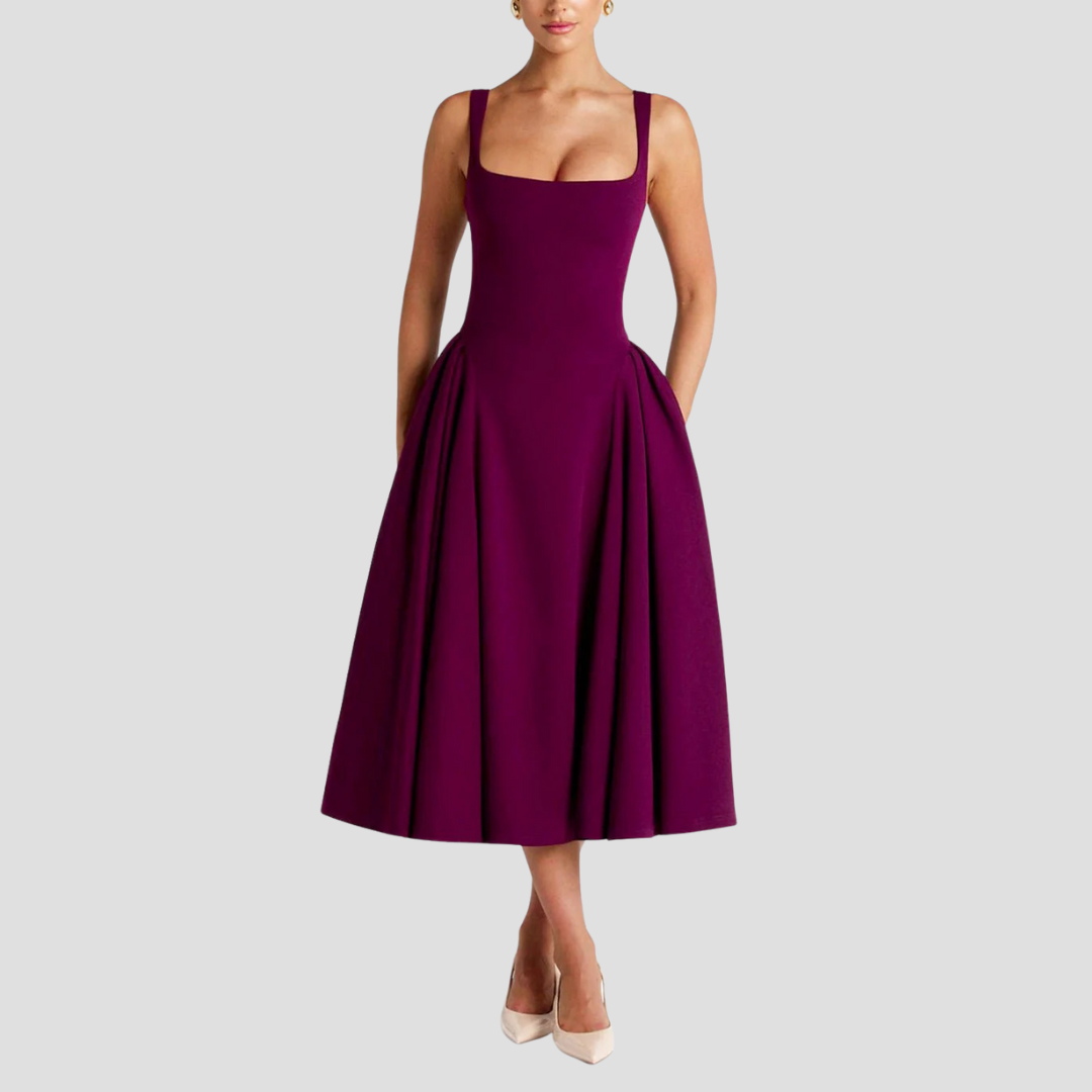 Ardeline | Women’s Elegant Pleated Midi Dress