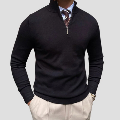 Ashcroft | Men’s Half-Zip Knitted Jumper