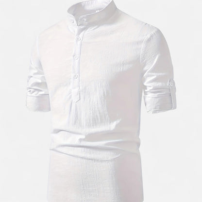 Archer| Men’s Linen Henley Shirt