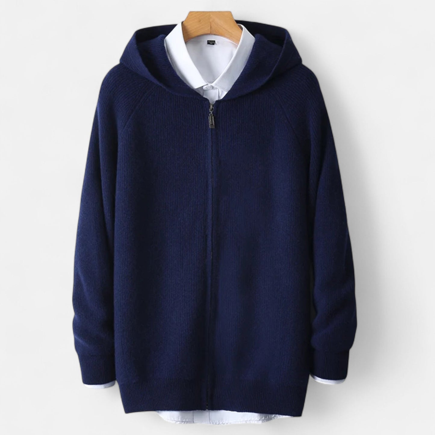 Alvion | Men’s Merino Wool Hooded Cardigan