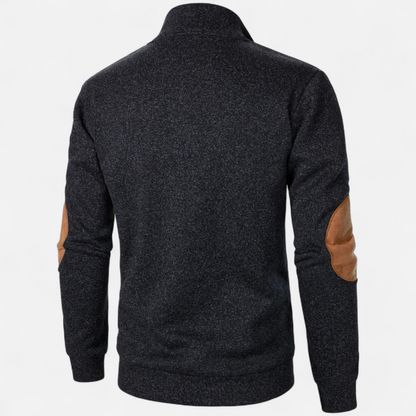 Corvane | Men’s Stand-Up Collar Knitted Sweater