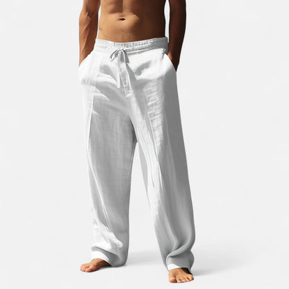 Arvenor | Men’s Linen-Blend Wide-Leg Pants