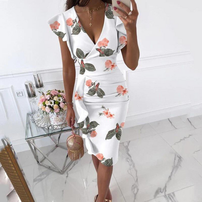Dorothy | Women’s Elegant Floral Midi Dress