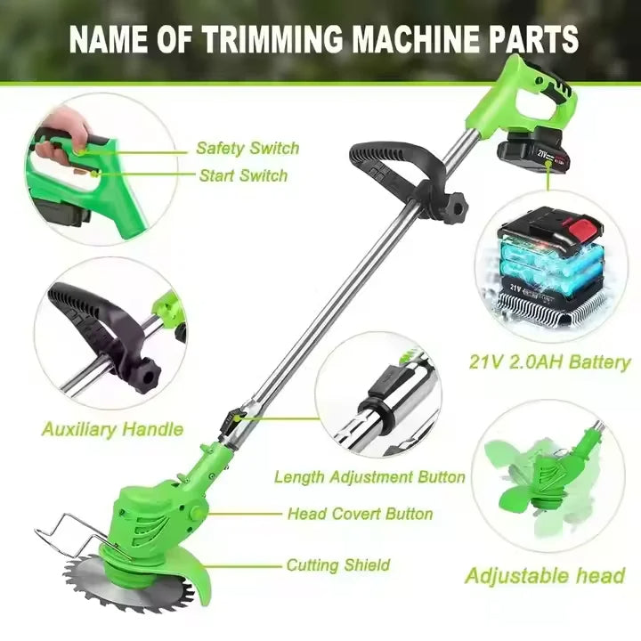 VerdePro | 4-in-1 Cordless Grass Trimmer