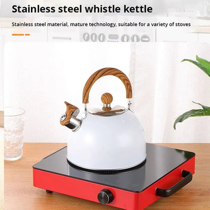 Stainless Steel Whistling Kettle | Elegant 3L Stovetop Kettle for Tea & Coffee