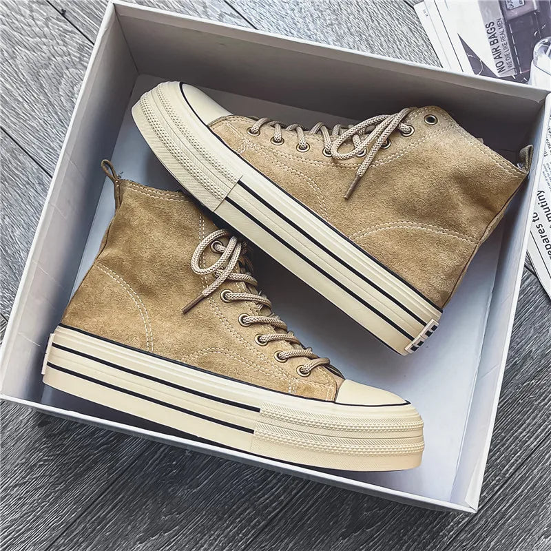 Xavien | Unisex Premium Suede Platform Sneakers