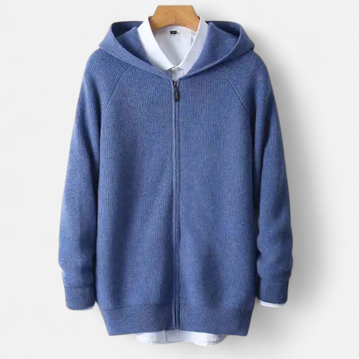 Alvion | Men’s Merino Wool Hooded Cardigan