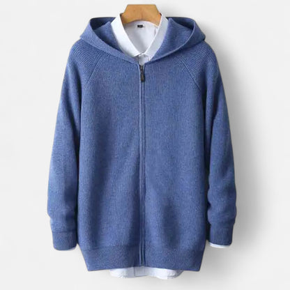 Alvion | Men’s Merino Wool Hooded Cardigan