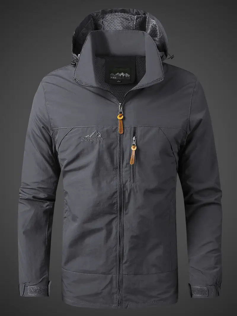 Aziel | Men’s Waterproof Hooded Rain Jacket